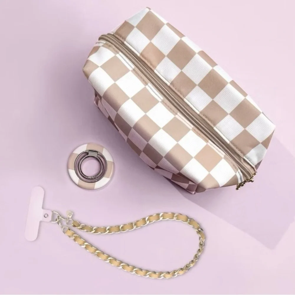 Velvet Caviar Gold and Cream Phone Accessories Set